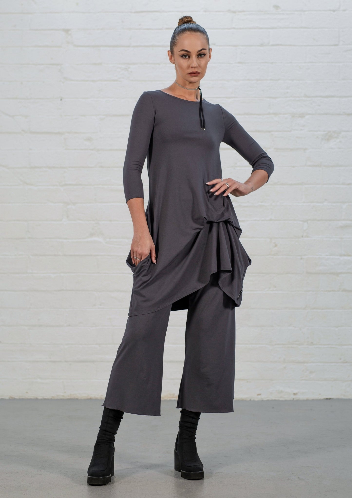 Lead Ellen Viscose Jersey Crop Palazzos (narrow)