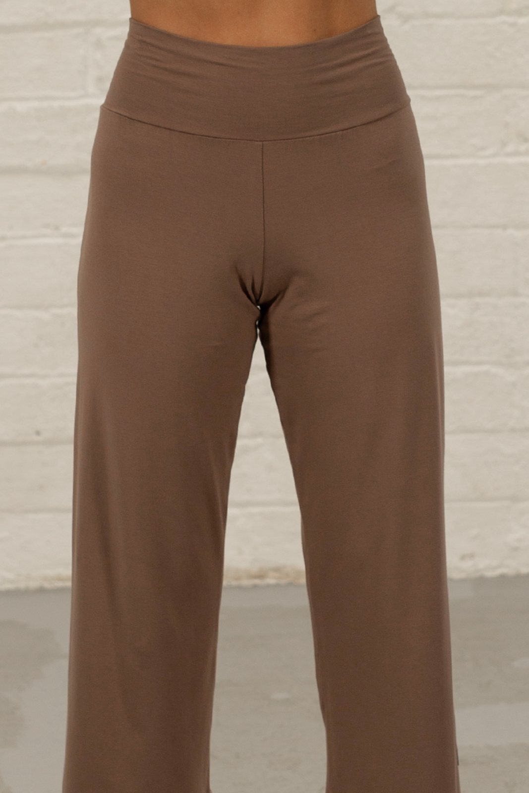 Addison Straight Leg Palazzos: Cappuccino