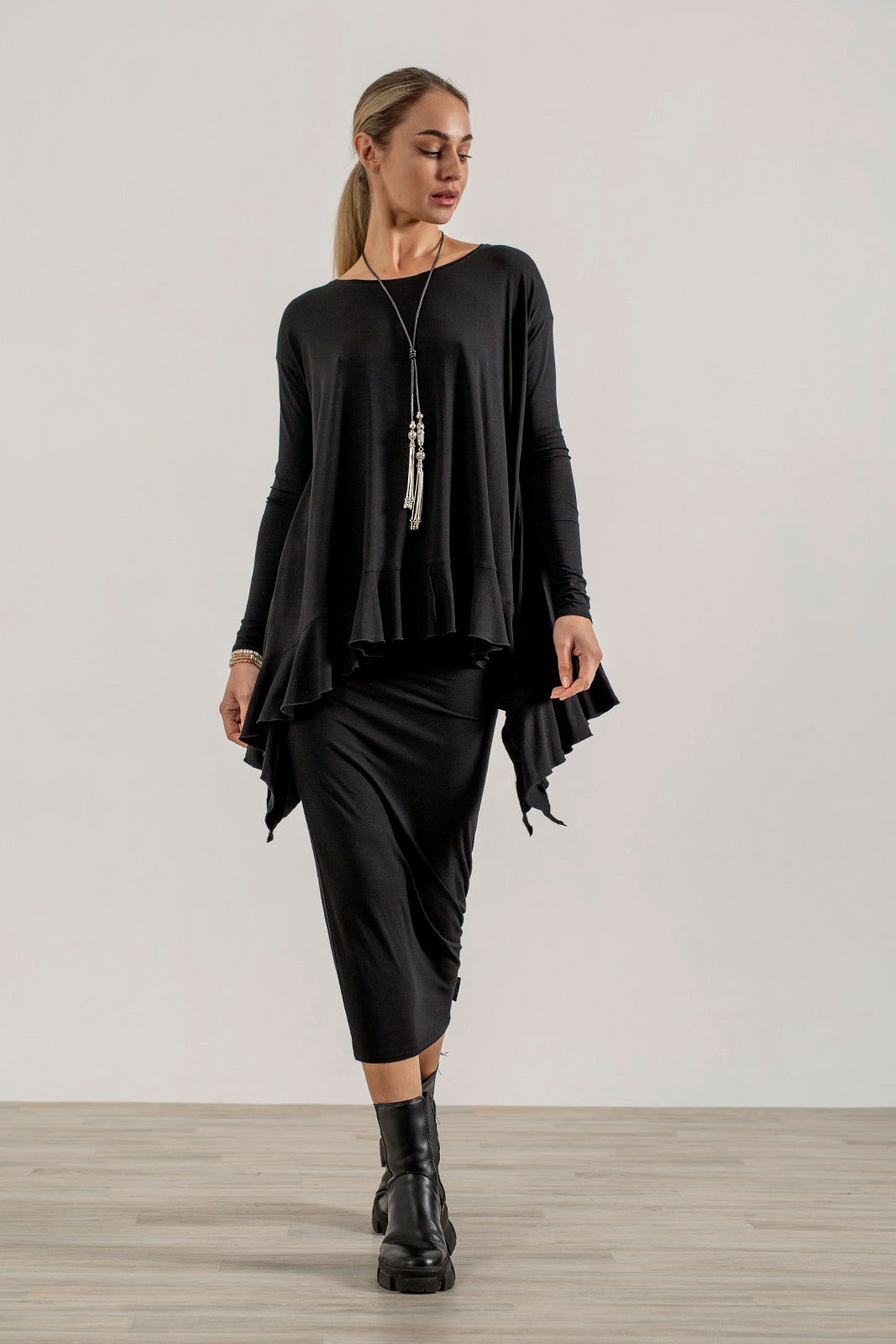 Black 'Bardot' Skirt