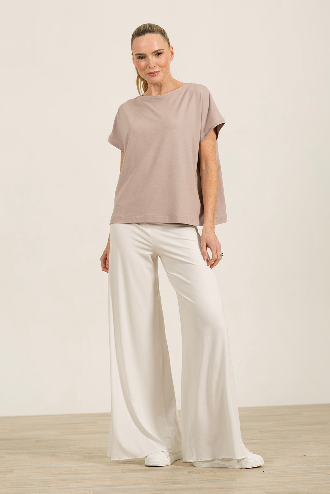 Soft-White Kate Palazzos