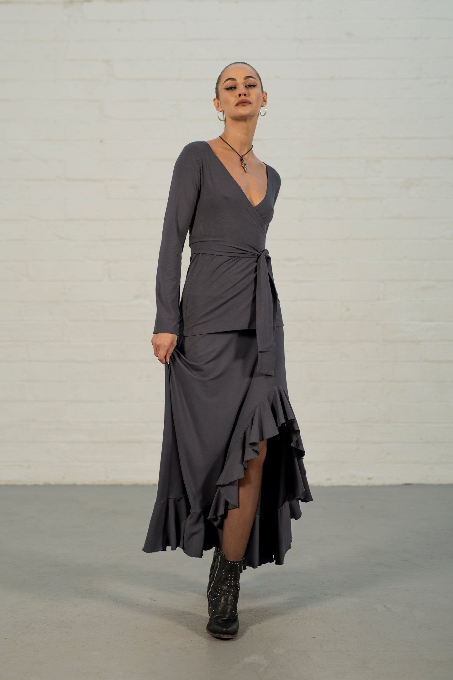 Lead Morticia Wrap Top
