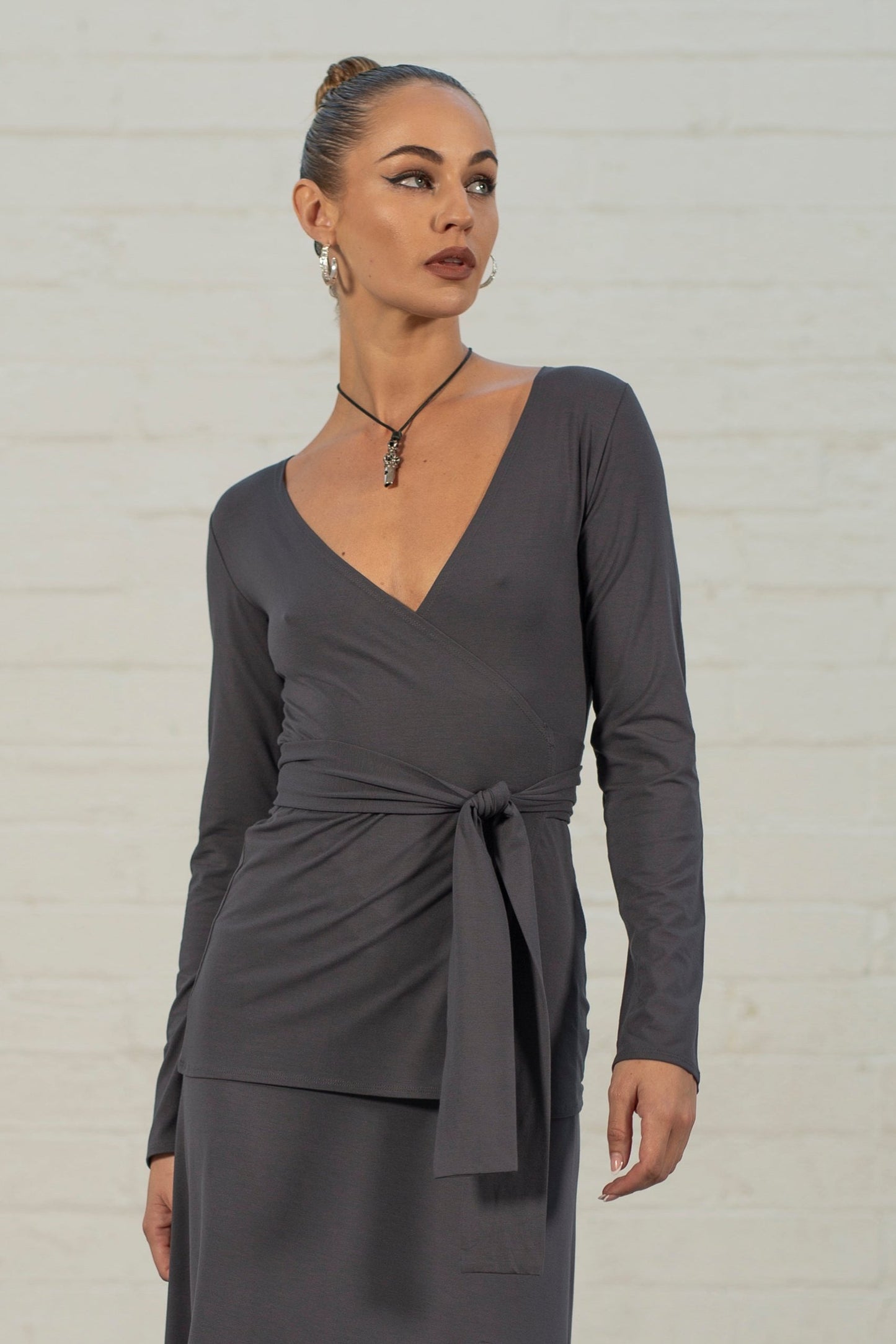 Lead Morticia Wrap Top