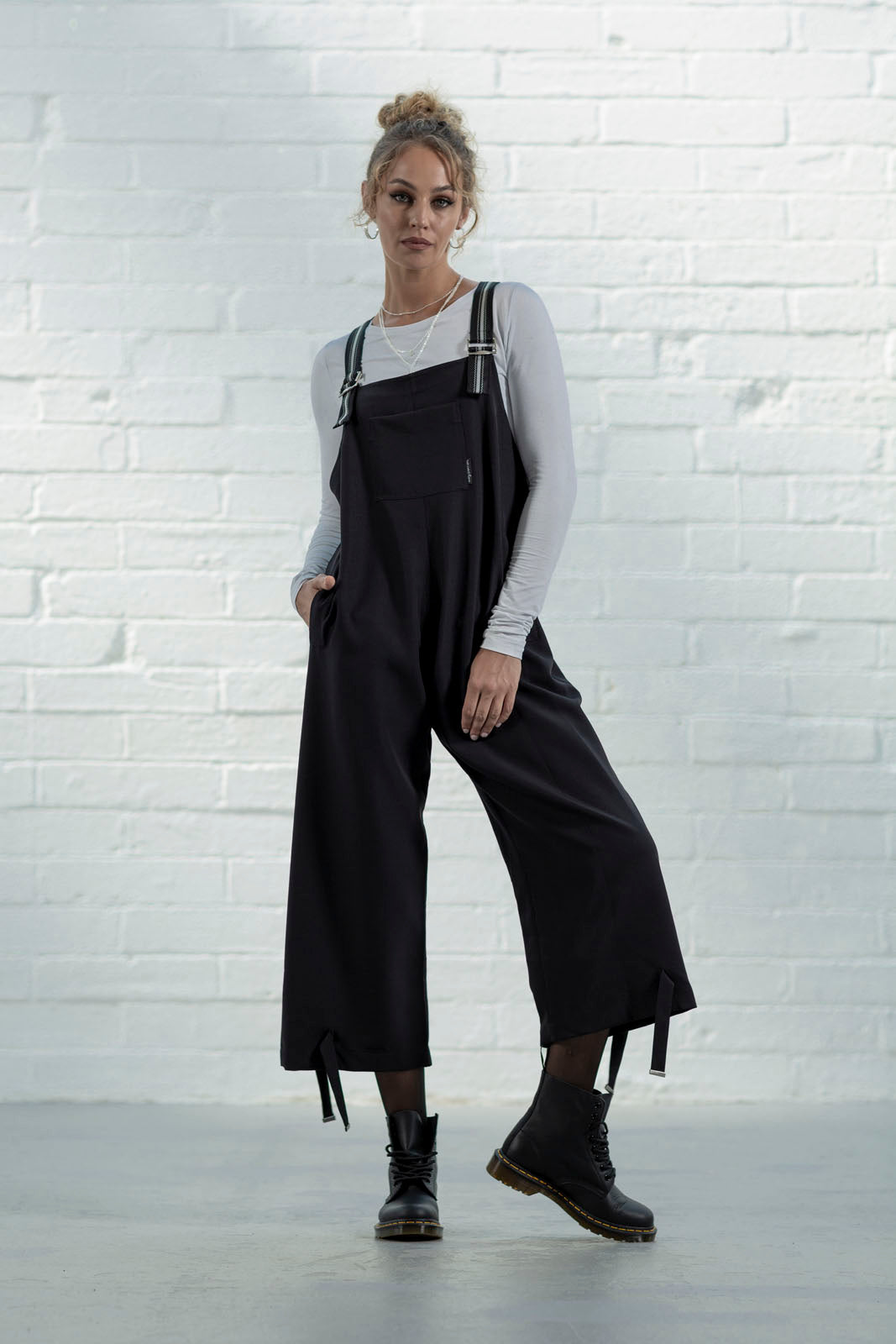 Black Mina Dungarees