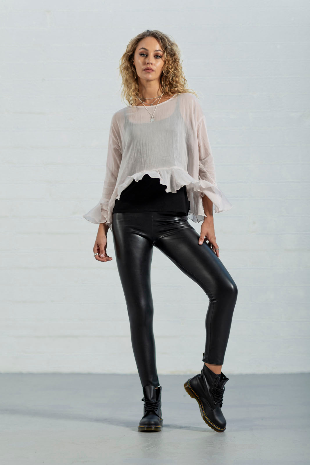 Pink Poppy Chiffon Top