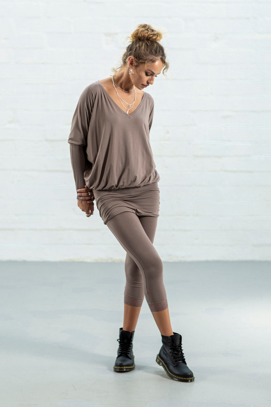 Cappuccino Kiersten V-Neck