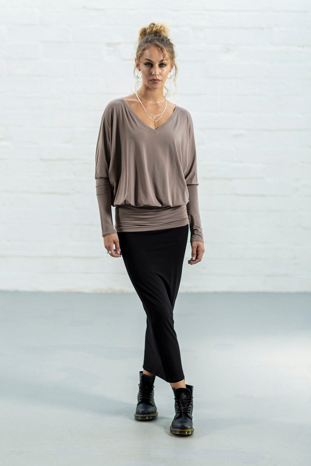 Cappuccino Kiersten V-Neck