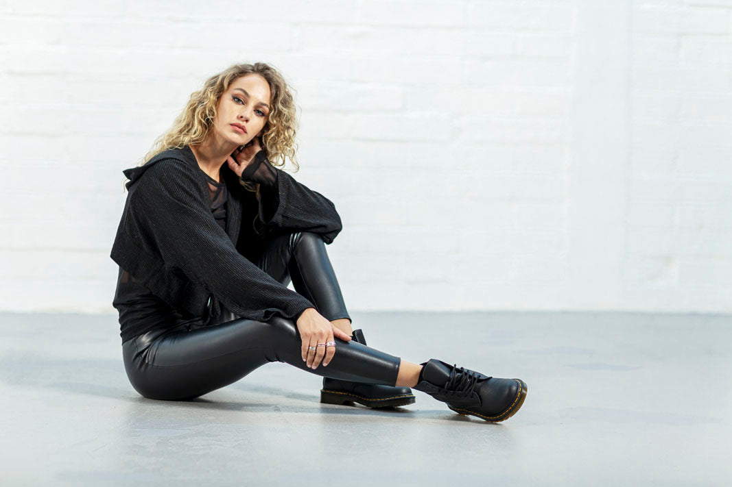Nova Hoodie Jacket - Black Pinstripe