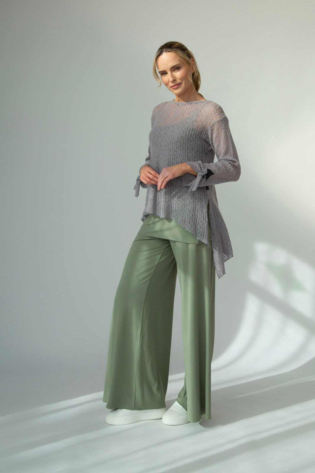 Tatiana Italian Wool knit (Silver Frost)