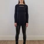 Black Eloise Slash Top (size 1 only)