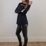 Black Eloise Slash Top (size 1 only)