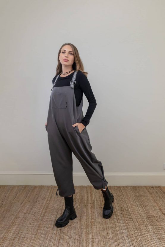 Grey Mina Dungarees