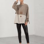 Sara Shirt- White & Grey stripe