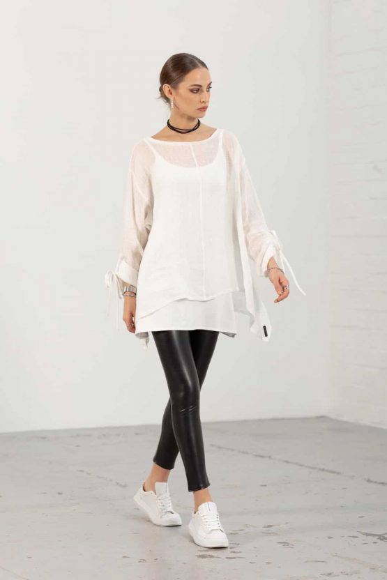 Ecru Ashley Linen top