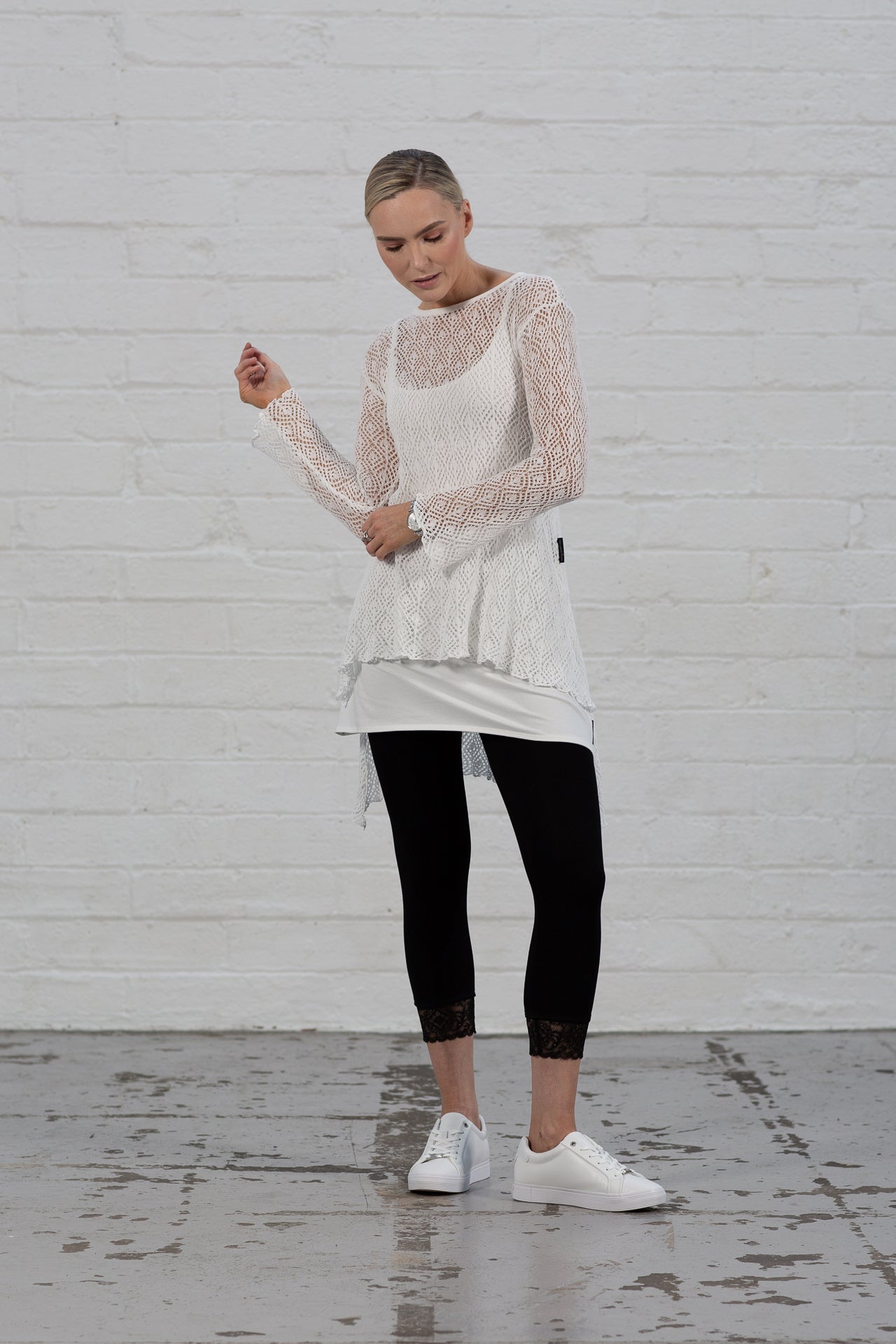 Ecru 'Fleur' Vest Top ( size 1 only)