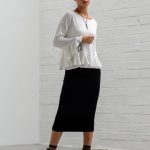 Black 'Bardot' Skirt
