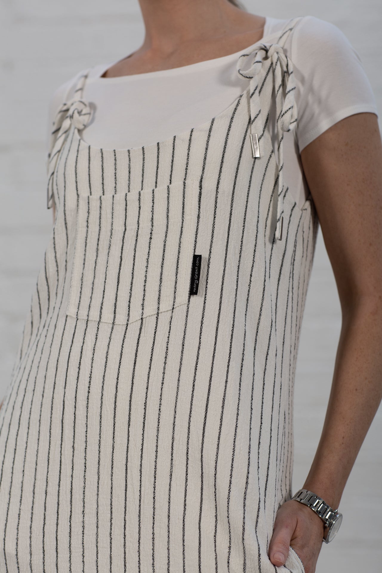 Norah Dungarees (Stripe)