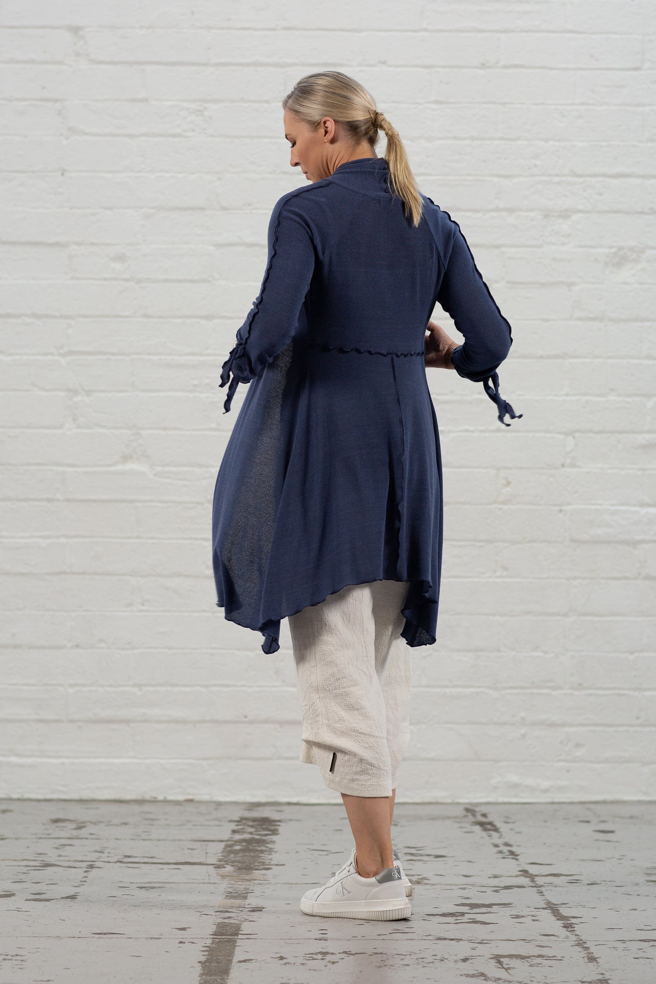Cara Navy Knit Cardi