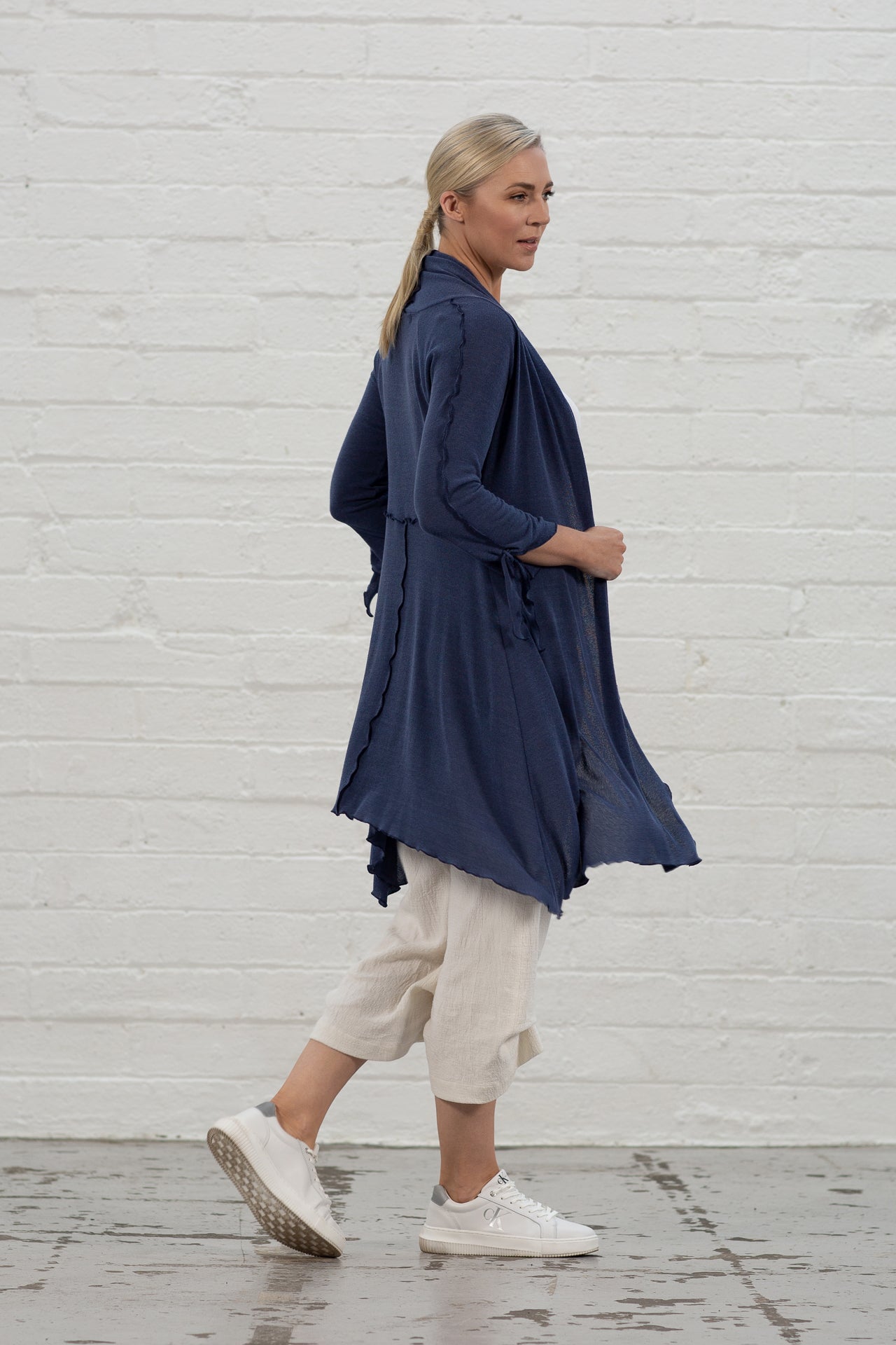 Cara Navy Knit Cardi