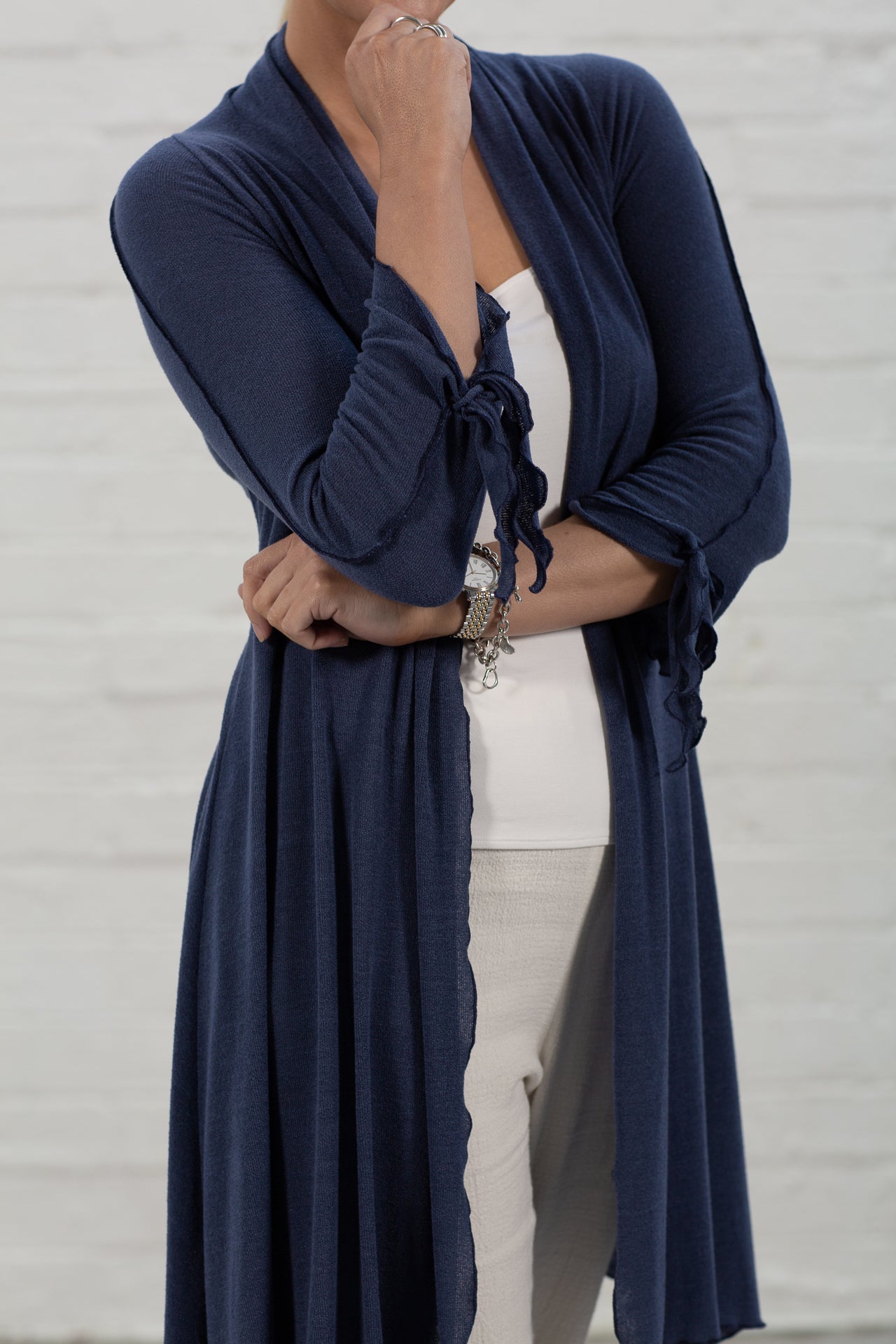 Cara Navy Knit Cardi