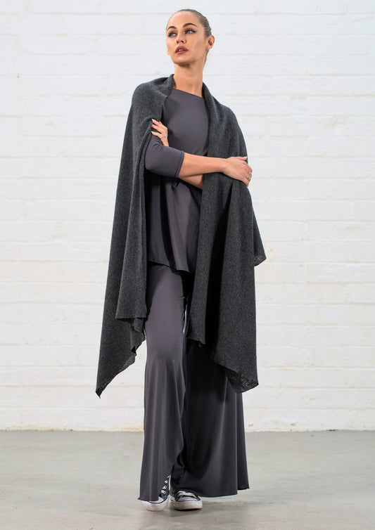 The Cashmere Wrap - Dark Grey