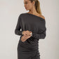 Abbe Viscose Jersey Asymetrical top (lead)