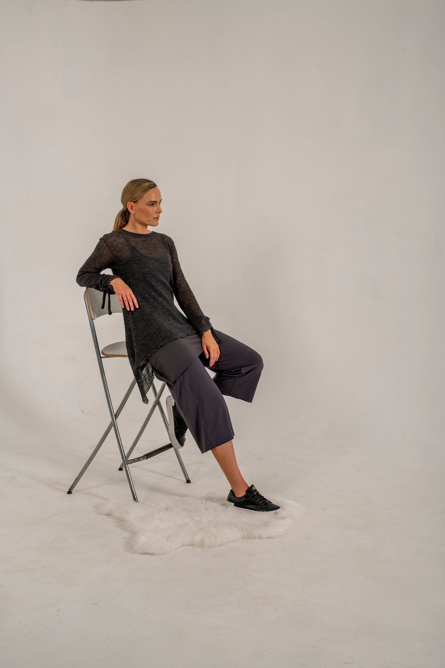 Tatiana Italian Wool knit ( Lead)