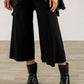 Black Ellen Viscose Jersey Crop Palazzos (narrow)