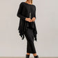 Monique Viscose Jersey Frill Hem Tunic (black)
