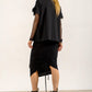 Shannon Viscose Jersey Drawstring Skirt (black)