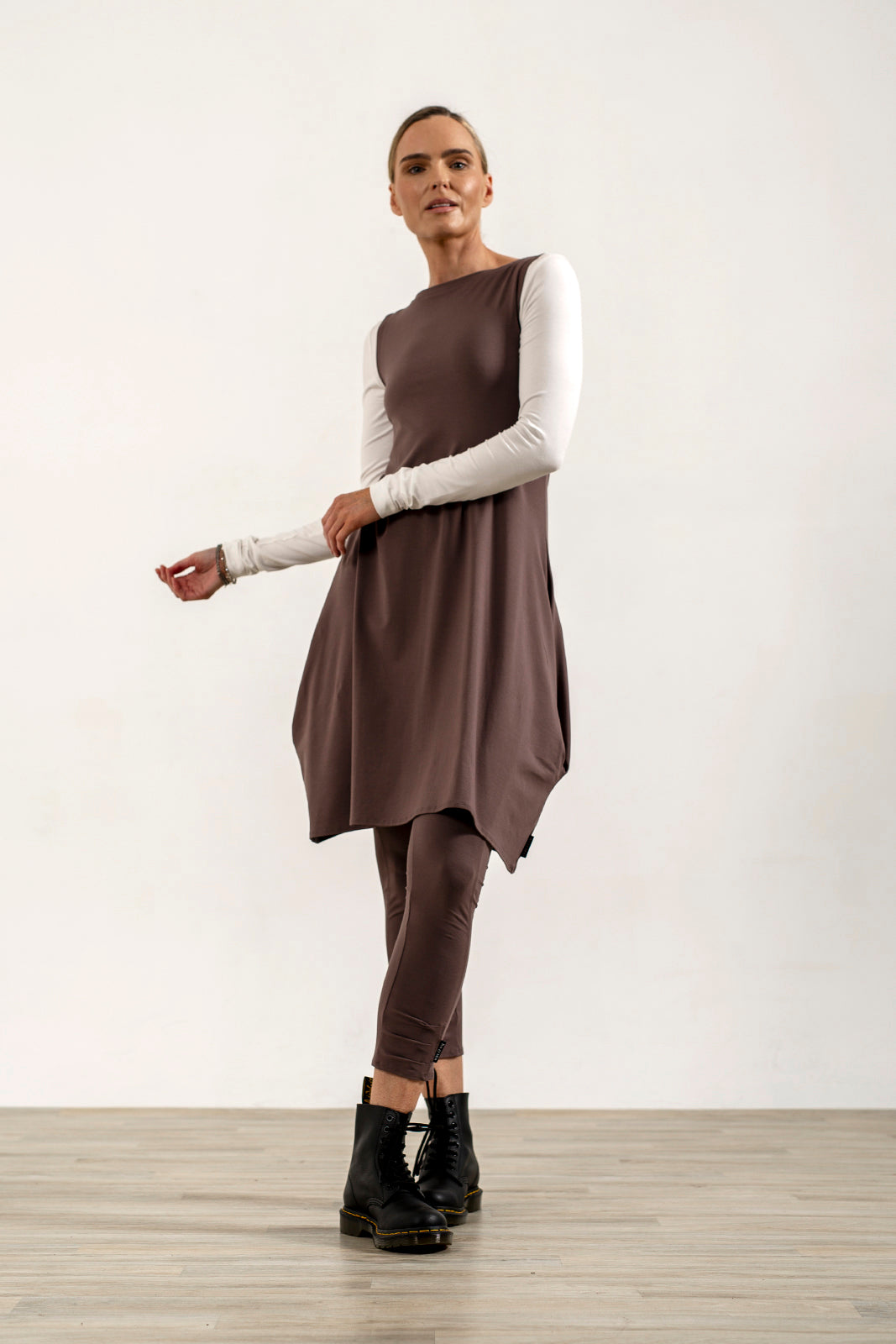 Lola Tuck Hem Leggings Mink