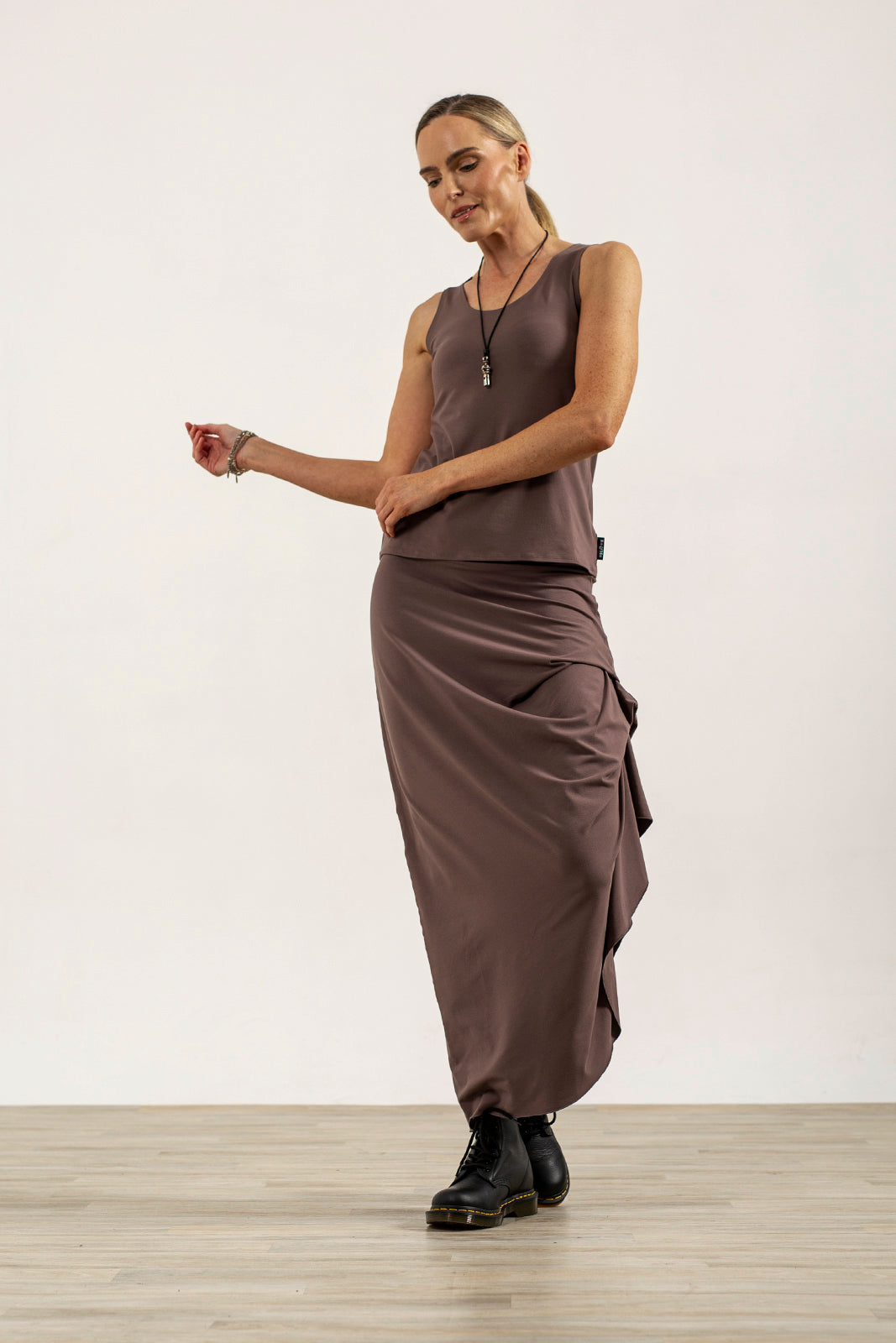 Mo short layering vest (Mink)