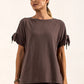 Kanchan Viscose Jersey Oversize Tee (Mink)