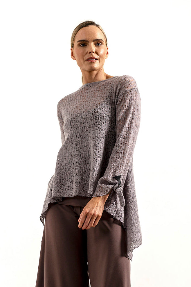 Tatiana Italian Wool knit (Silver Frost)