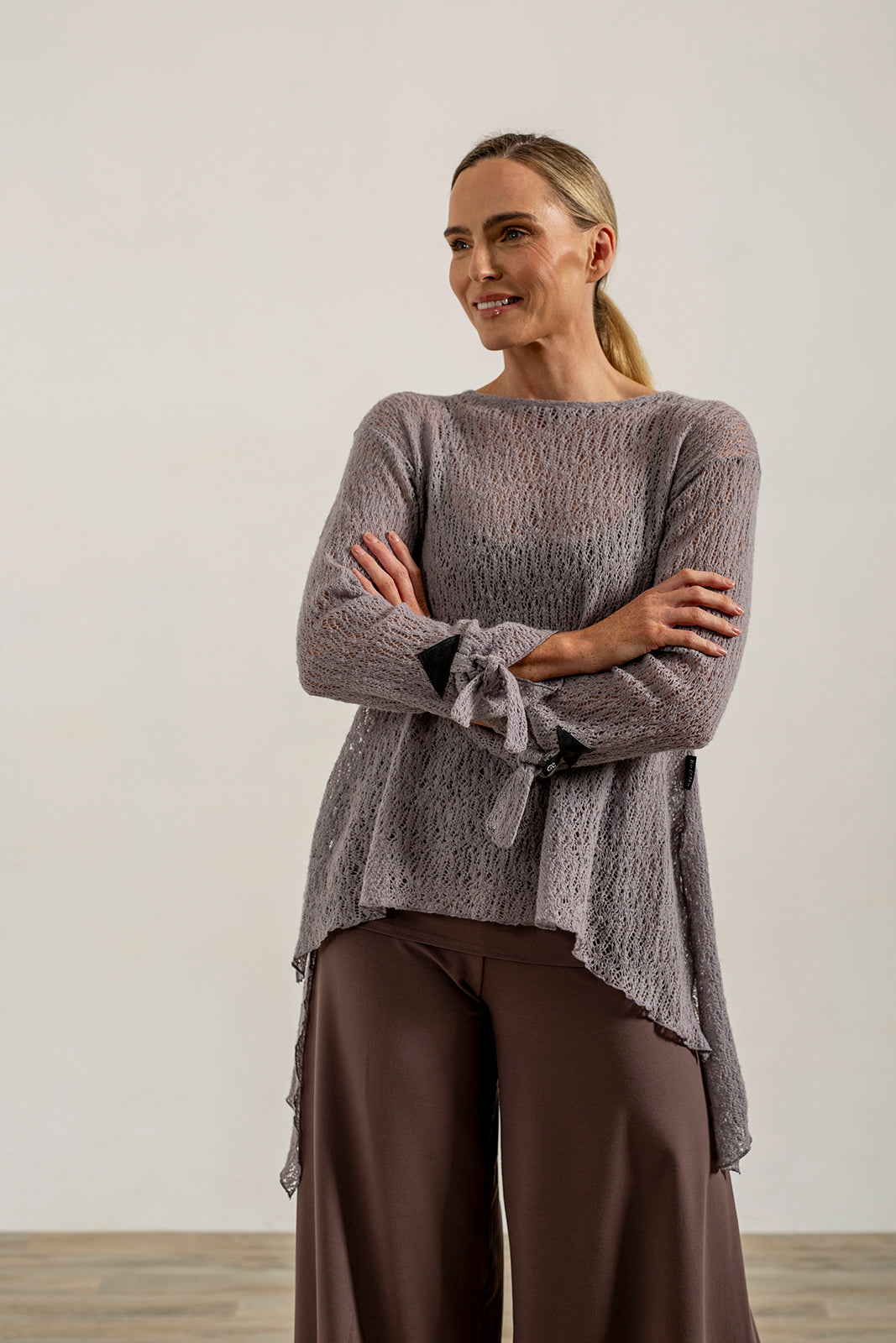 Tatiana Italian Wool knit (Silver Frost)