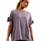 Kanchan Viscose Jersey Oversize Tee (Lead)