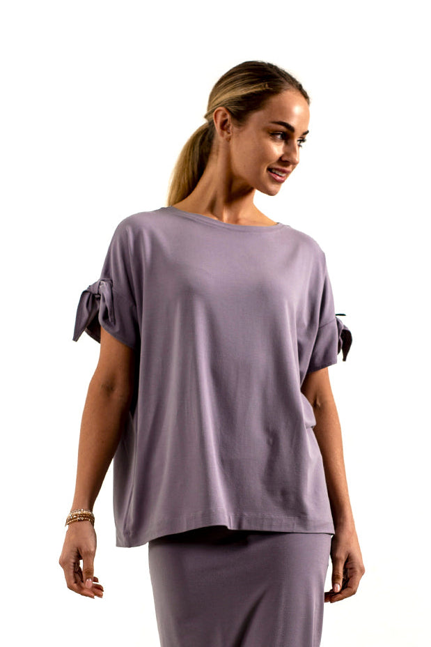 Kanchan Viscose Jersey Oversize Tee (Lead)
