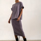 Kanchan Viscose Jersey Oversize Tee (Silver Frost)
