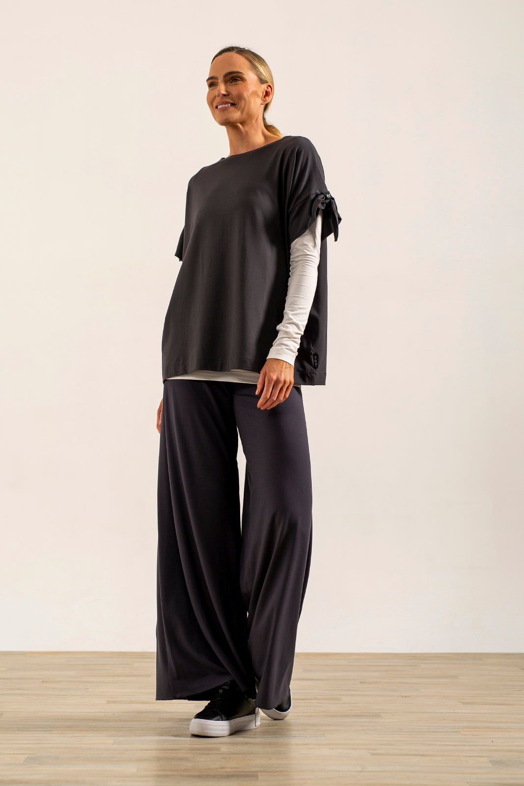 Kanchan Viscose Jersey Oversize Tee (Lead)