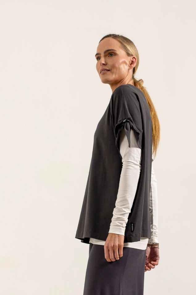 Kanchan Viscose Jersey Oversize Tee (Lead)