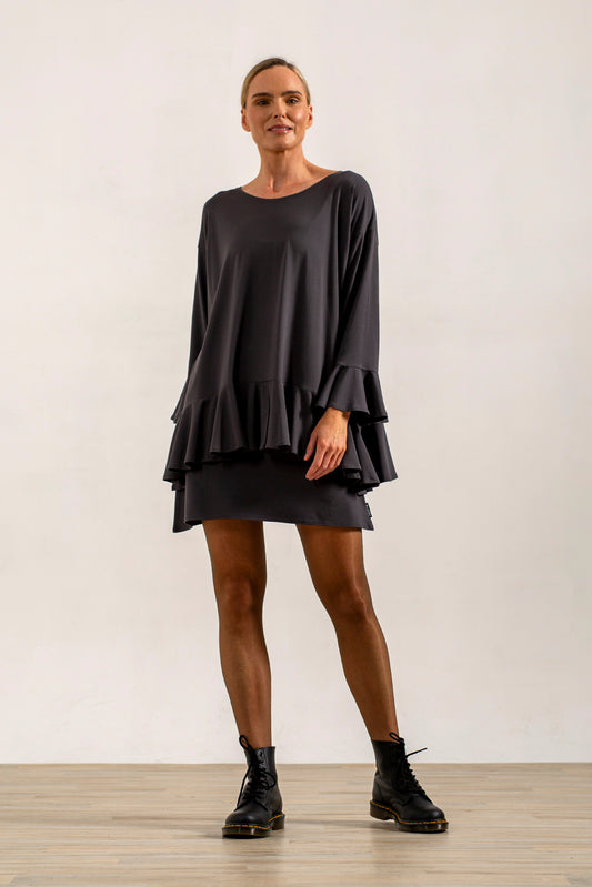 Fleur Long Layering Vest (lead)