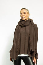 The Cashmere Wrap - Tabac