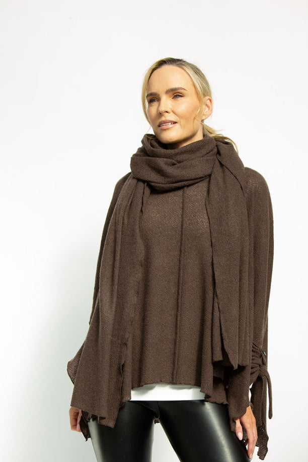 The Cashmere Wrap - Tabac