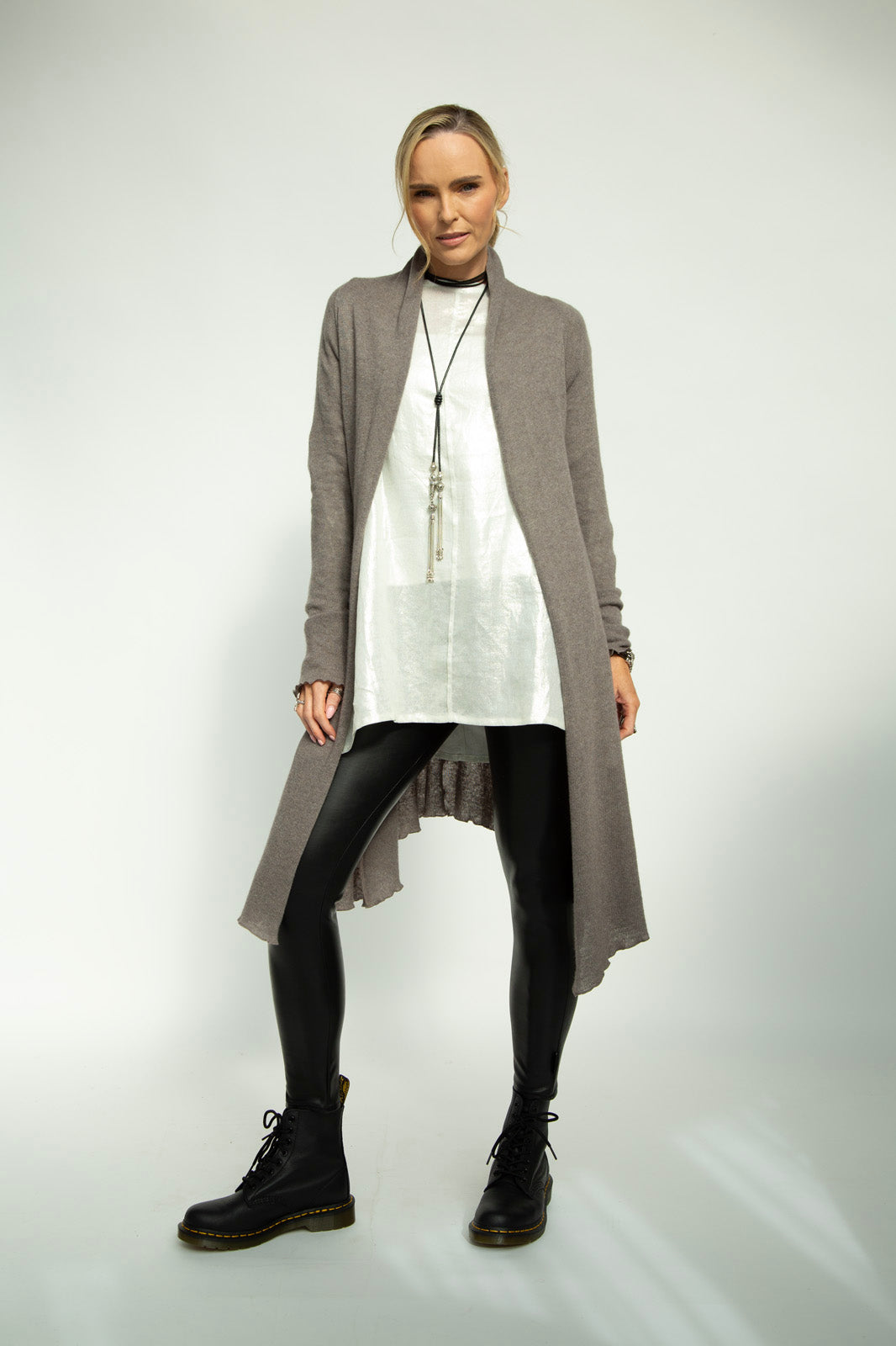 Kaia metallic Linen Tunic