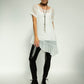Brona Chiffon Tunic: Ecru chiffon