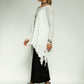 Monique Viscose Jersey Frill Hem Tunic (Soft White)