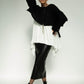 Monique Viscose Jersey Frill Hem Tunic (Soft White)