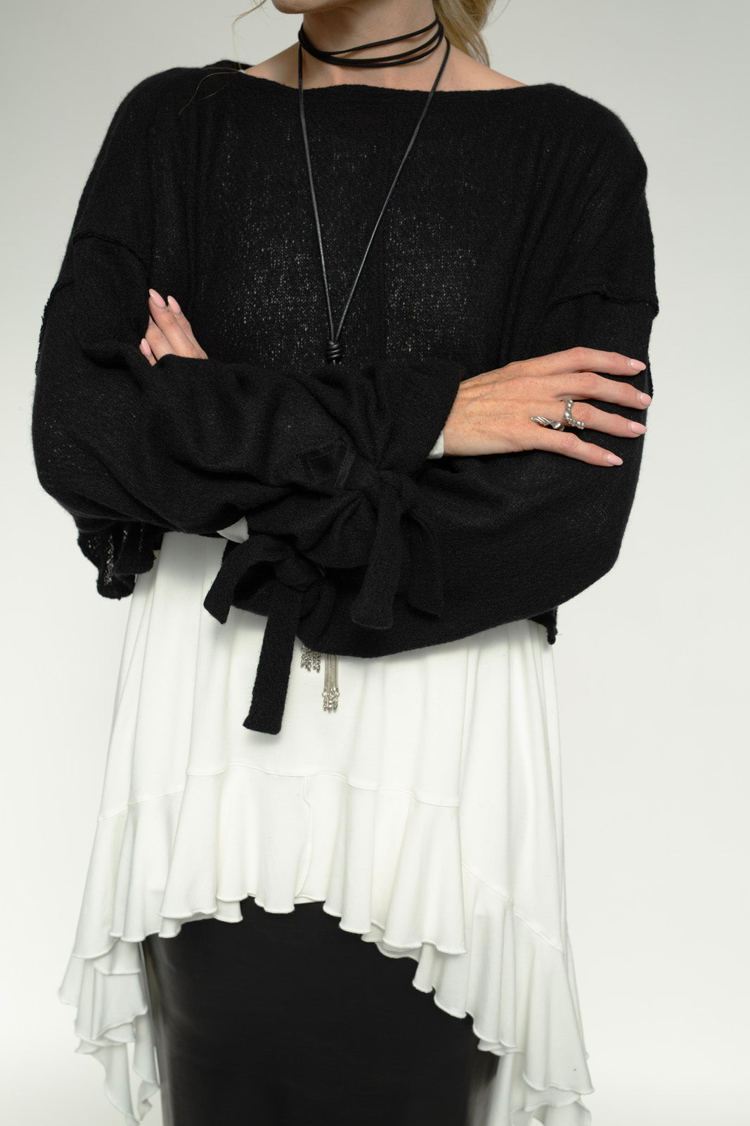 Zizi cashmere Jumper : Black