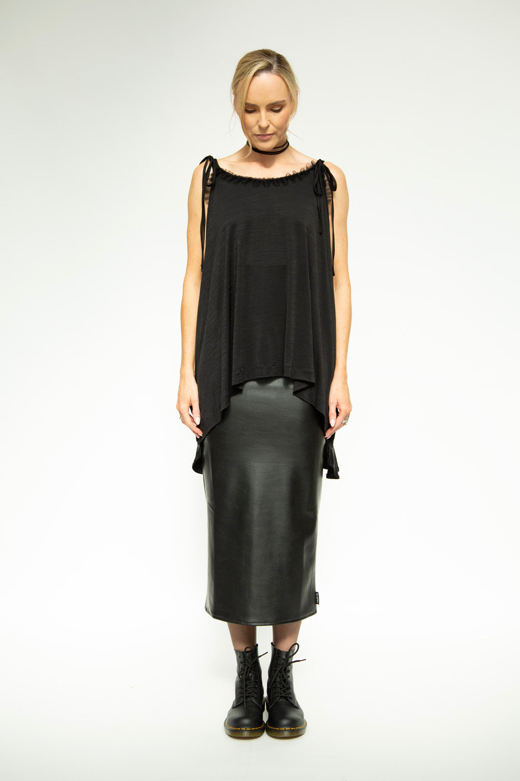 Kathryn Oversize Top (Black)