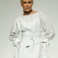 White Stripe Athena Belt