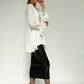 Blair Viscose Knit Oversize Frill Hem Tunic (Soft White)